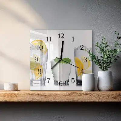 Wanduhr mit motiv quadratisch Zitrusfrüchte