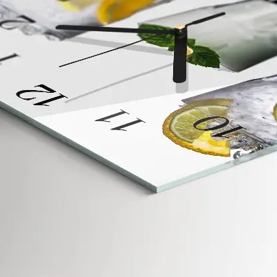Wanduhr mit motiv quadratisch Zitrusfrüchte