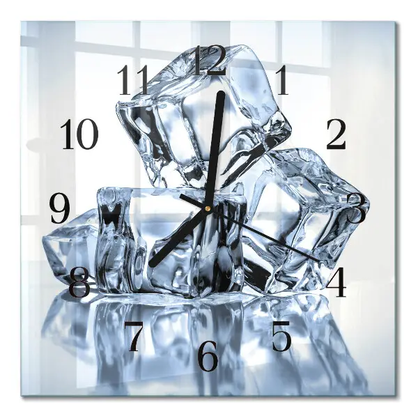 Wanduhr mit motiv quadratisch Eis