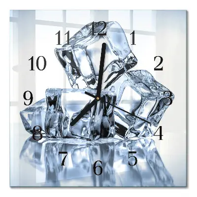 Wanduhr mit motiv quadratisch Eis