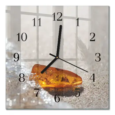 Moderne wanduhr quadratisch Bernstein