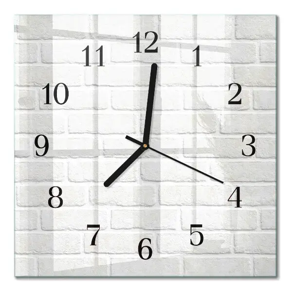 Quadratische wanduhr modern Ziegel
