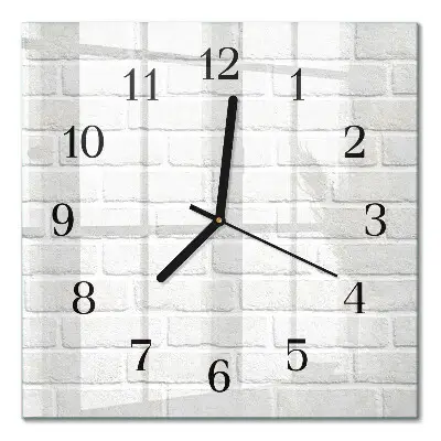 Quadratische wanduhr modern Ziegel