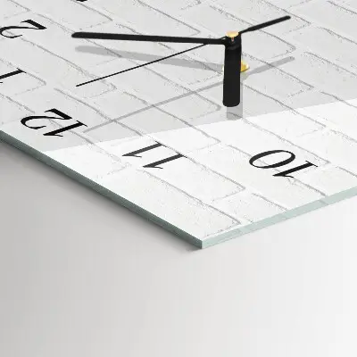 Quadratische wanduhr modern Ziegel