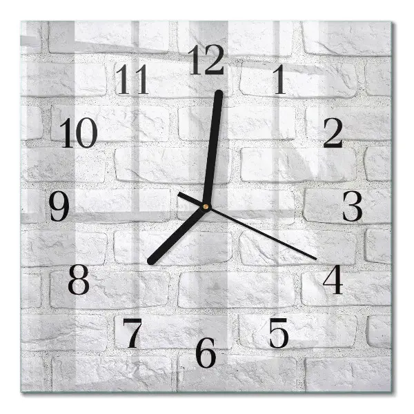 Moderne wanduhr quadratisch Ziegel