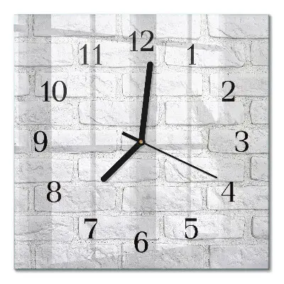 Moderne wanduhr quadratisch Ziegel
