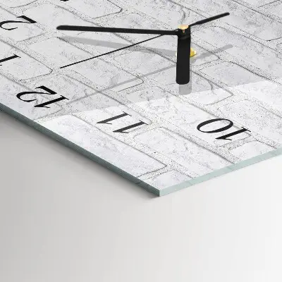 Moderne wanduhr quadratisch Ziegel