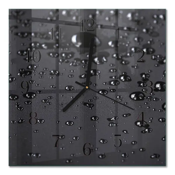 Wanduhr mit motiv quadratisch Tropfen
