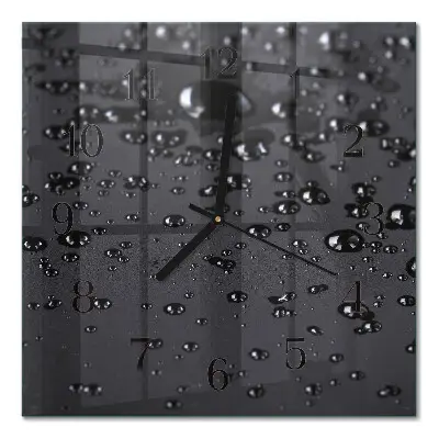 Wanduhr mit motiv quadratisch Tropfen