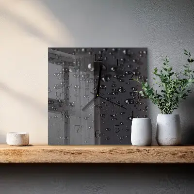 Wanduhr mit motiv quadratisch Tropfen