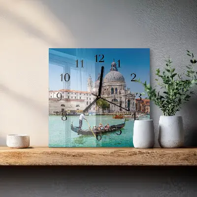 Quadratische wanduhr Venedig