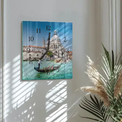 Quadratische wanduhr Venedig