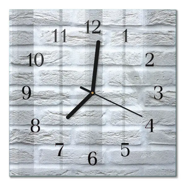 Moderne wanduhr quadratisch Klinker