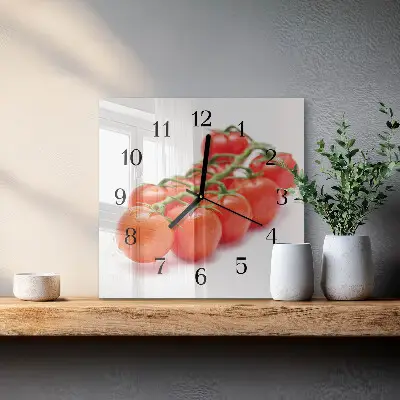 Wanduhr mit motiv quadratisch Tomaten
