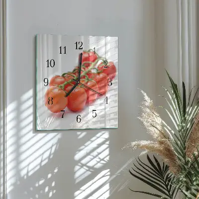 Wanduhr mit motiv quadratisch Tomaten