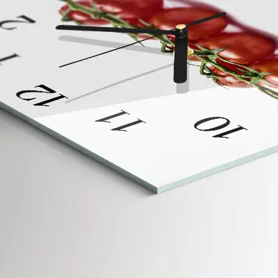 Quadratische wanduhr modern Tomaten