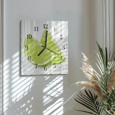 Moderne wanduhr quadratisch Kalziumkarbonat