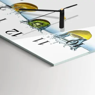 Quadratische wanduhr modern Kiwi