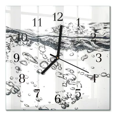 Moderne wanduhr quadratisch Wasser