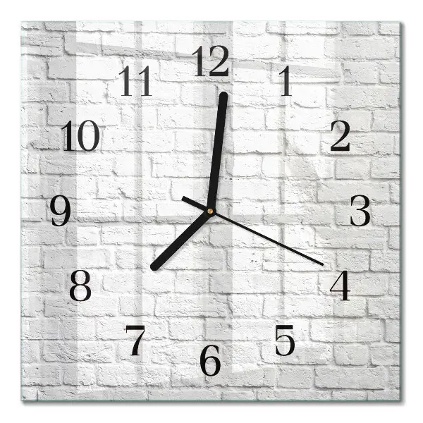 Moderne wanduhr quadratisch Ziegel