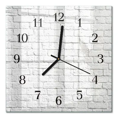 Moderne wanduhr quadratisch Ziegel