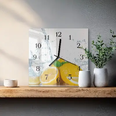 Wanduhr mit motiv quadratisch Zitrusfrüchte