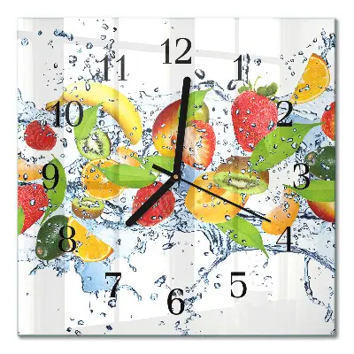 Quadratische wanduhr modern Fruchtwasser