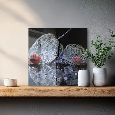 Glasuhr quadratisch Stück