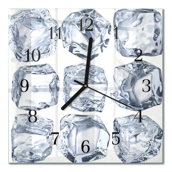 Wanduhr mit motiv quadratisch Eis