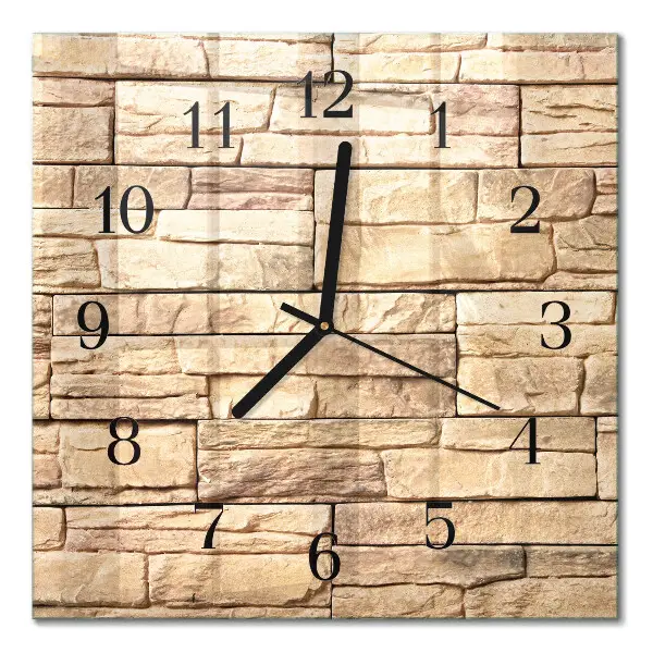 Quadratische wanduhr Klinker