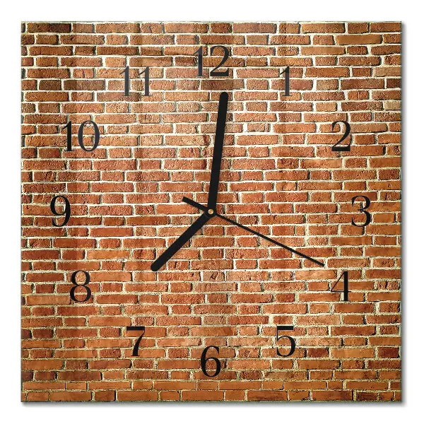Quadratische wanduhr modern Ziegel