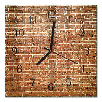 Quadratische wanduhr modern Ziegel