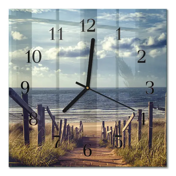 Wanduhr mit motiv quadratisch Strand Meer