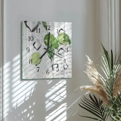 Wanduhr mit motiv quadratisch Limes