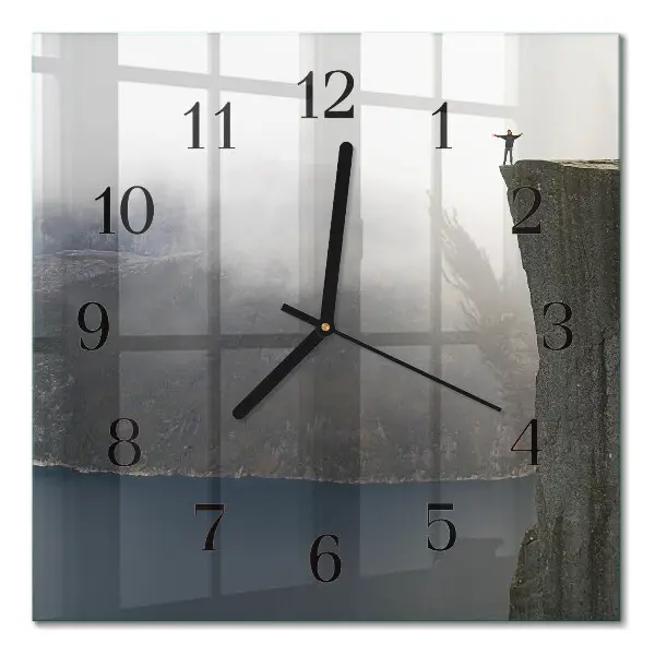 Glasuhr quadratisch Abgrund