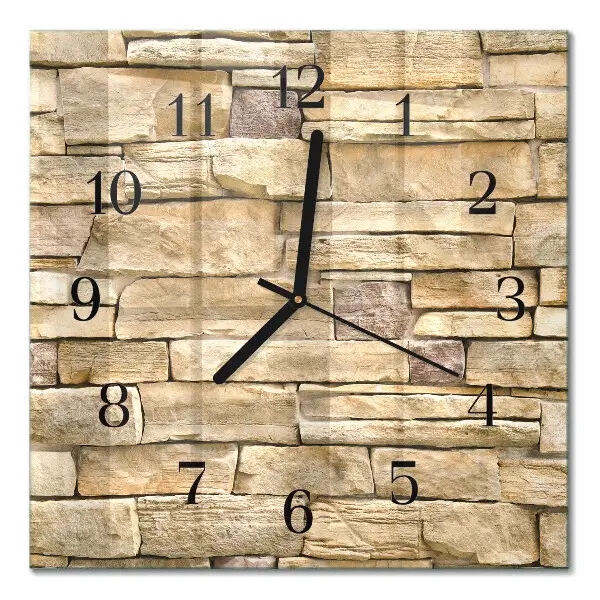 Glasuhr quadratisch Wand