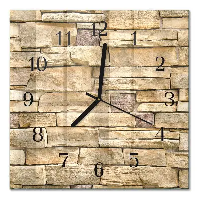 Glasuhr quadratisch Wand