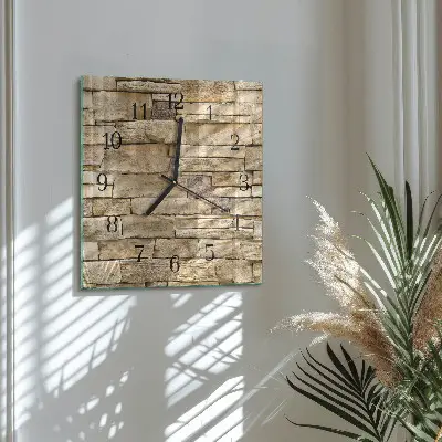 Glasuhr quadratisch Wand