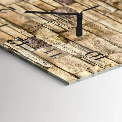 Glasuhr quadratisch Wand