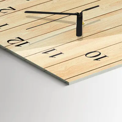 Moderne wanduhr quadratisch Holz