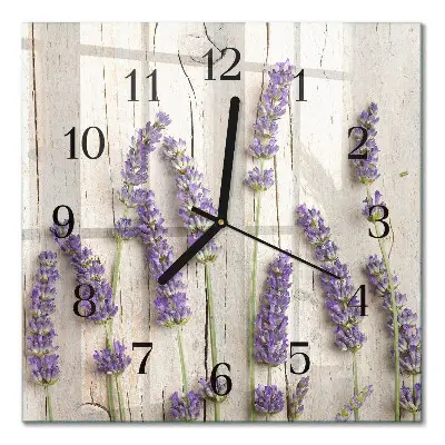 Moderne wanduhr quadratisch Lavendel