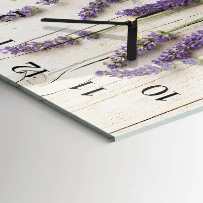 Moderne wanduhr quadratisch Lavendel