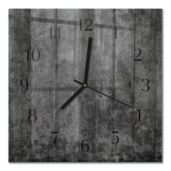 Wanduhr mit motiv quadratisch Holz