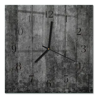 Wanduhr mit motiv quadratisch Holz