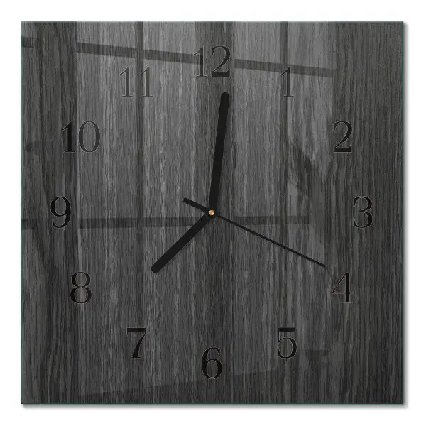 Quadratische wanduhr modern Holz