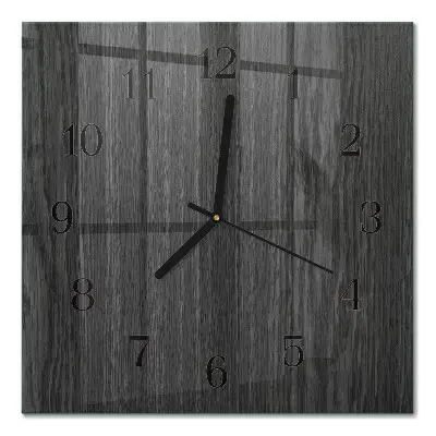 Quadratische wanduhr modern Holz