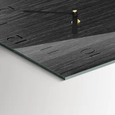 Quadratische wanduhr modern Holz
