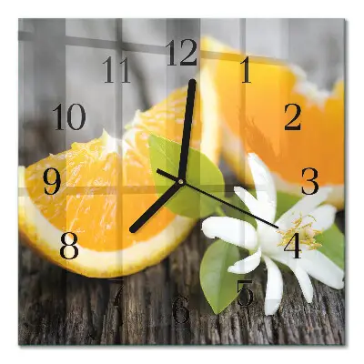 Wanduhr mit motiv quadratisch Zitrusfrüchte
