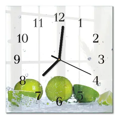 Quadratische wanduhr modern Limes