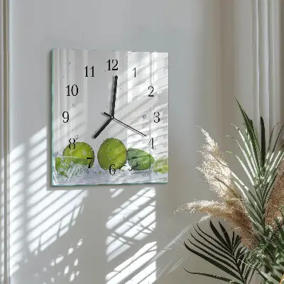 Quadratische wanduhr modern Limes